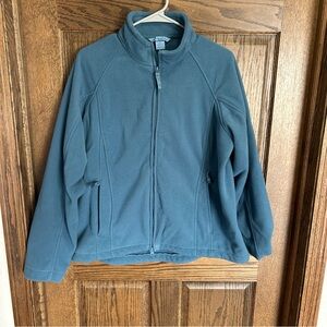 Duluth Trading Co. Slate Green Full-Zip Fleece Jacket